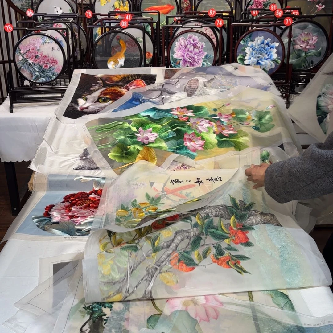 织绣纯手工制作工艺