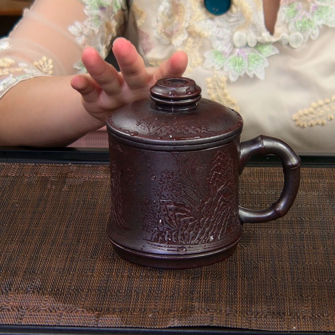 茶杯紫砂高货放漏