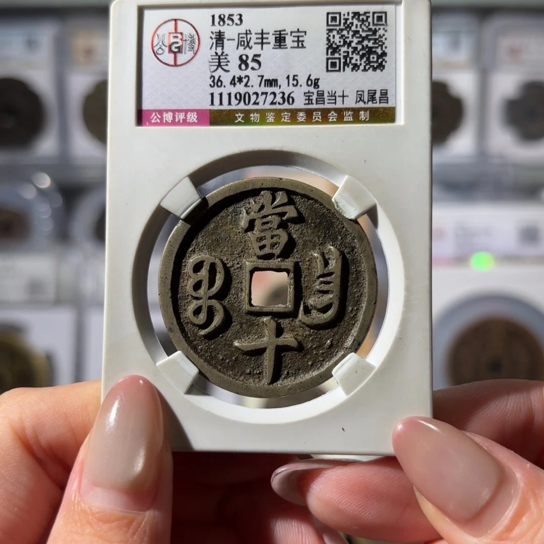 铜咸丰重宝 宝昌当十凤尾昌1980x.