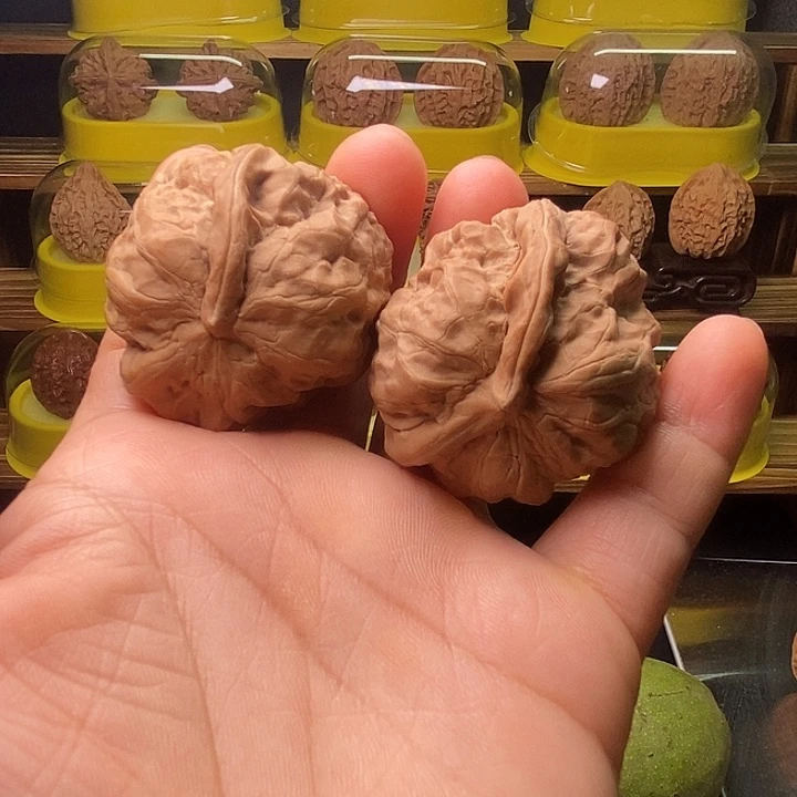 龙脊菩提把件文玩核桃一帆风顺蛤蟆