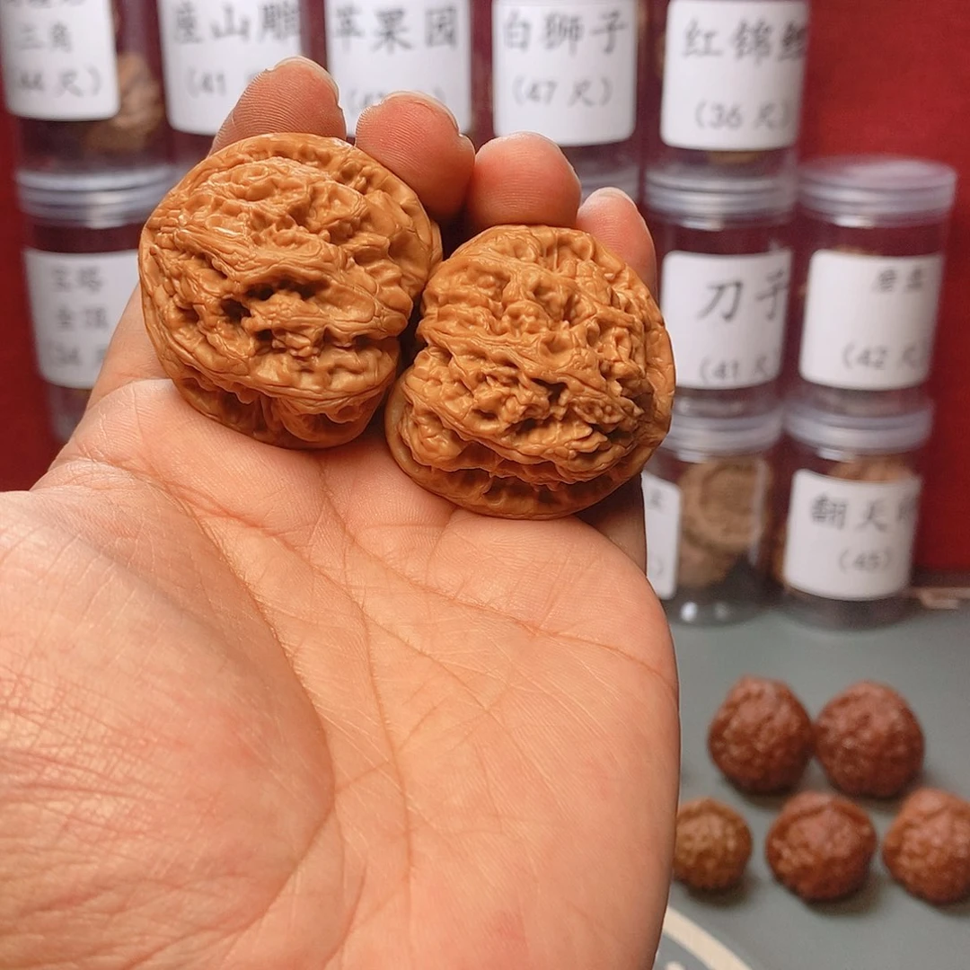 核桃手串/手链44尺寸大粗筋文玩核桃