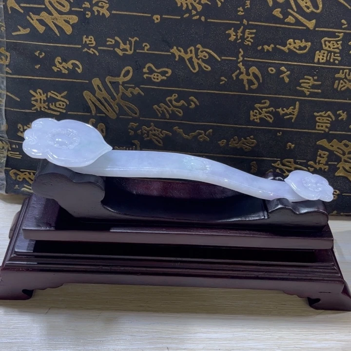 翡翠未镶嵌挂件翡翠精品如意摆件