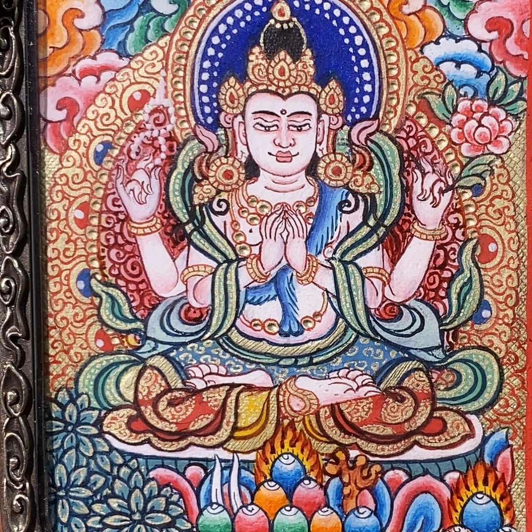 吊坠大漏漏漏漏漏漏漏漏漏！热贡纯手绘唐卡