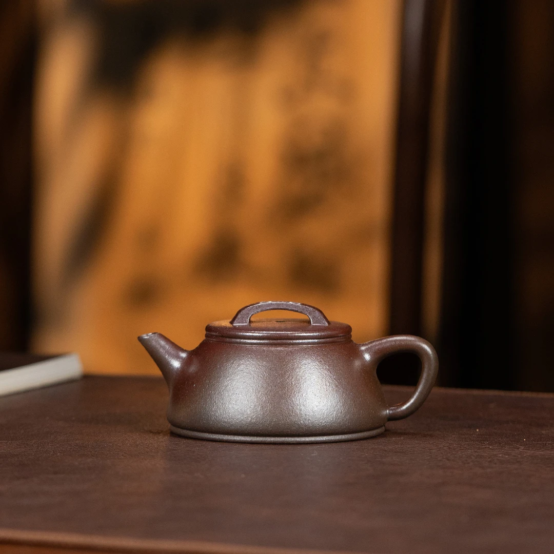 【彭南科专属 | 瓦瓢】宜兴紫砂壶段泥柴烧170cc手工制非遗