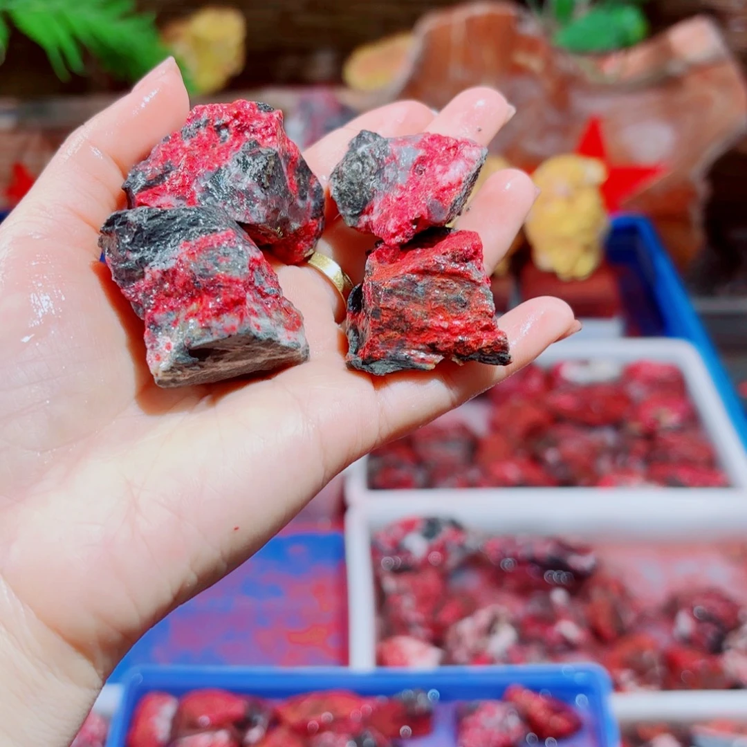 富***）天然辰砂天然朱砂摆件