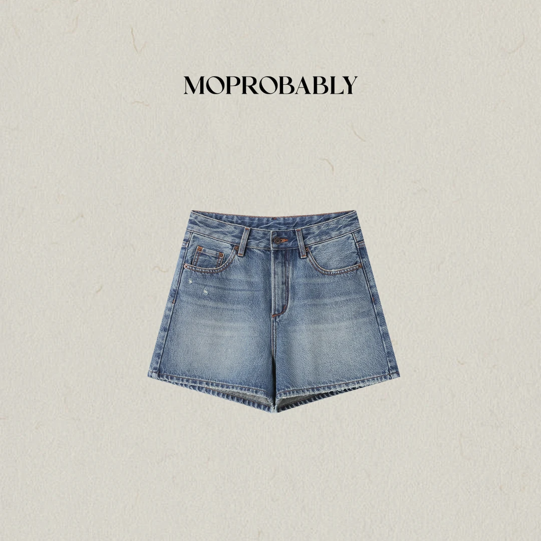 Moprobably李予诺「罩衫短裤」"100棉"辣妹修身仔短裤L5173069