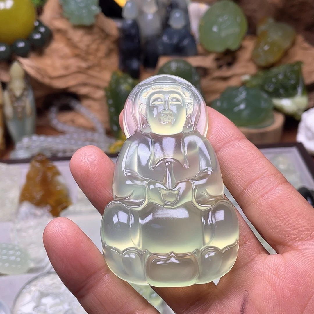 未镶嵌蛇纹石玉珠宝奇石