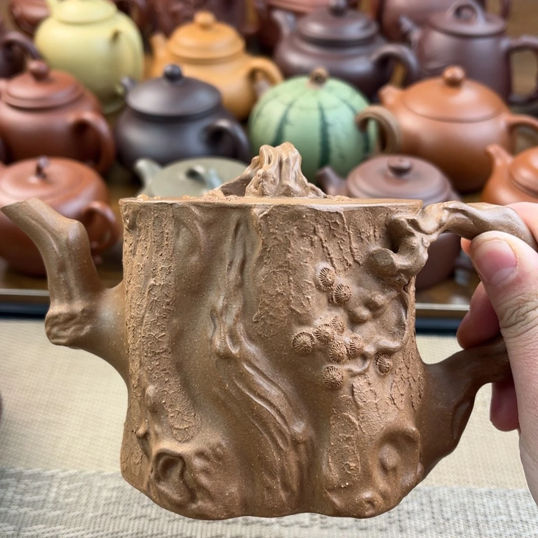 青***神紫砂茶壶手工制作工艺精湛
