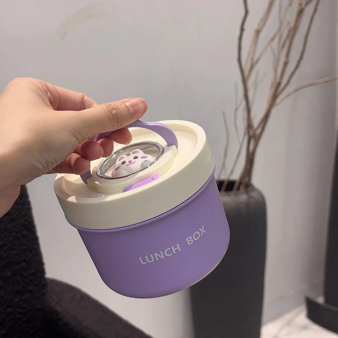 【600ml】316不锈钢保鲜盒学生上班族专用餐盒可爱便携式汤碗