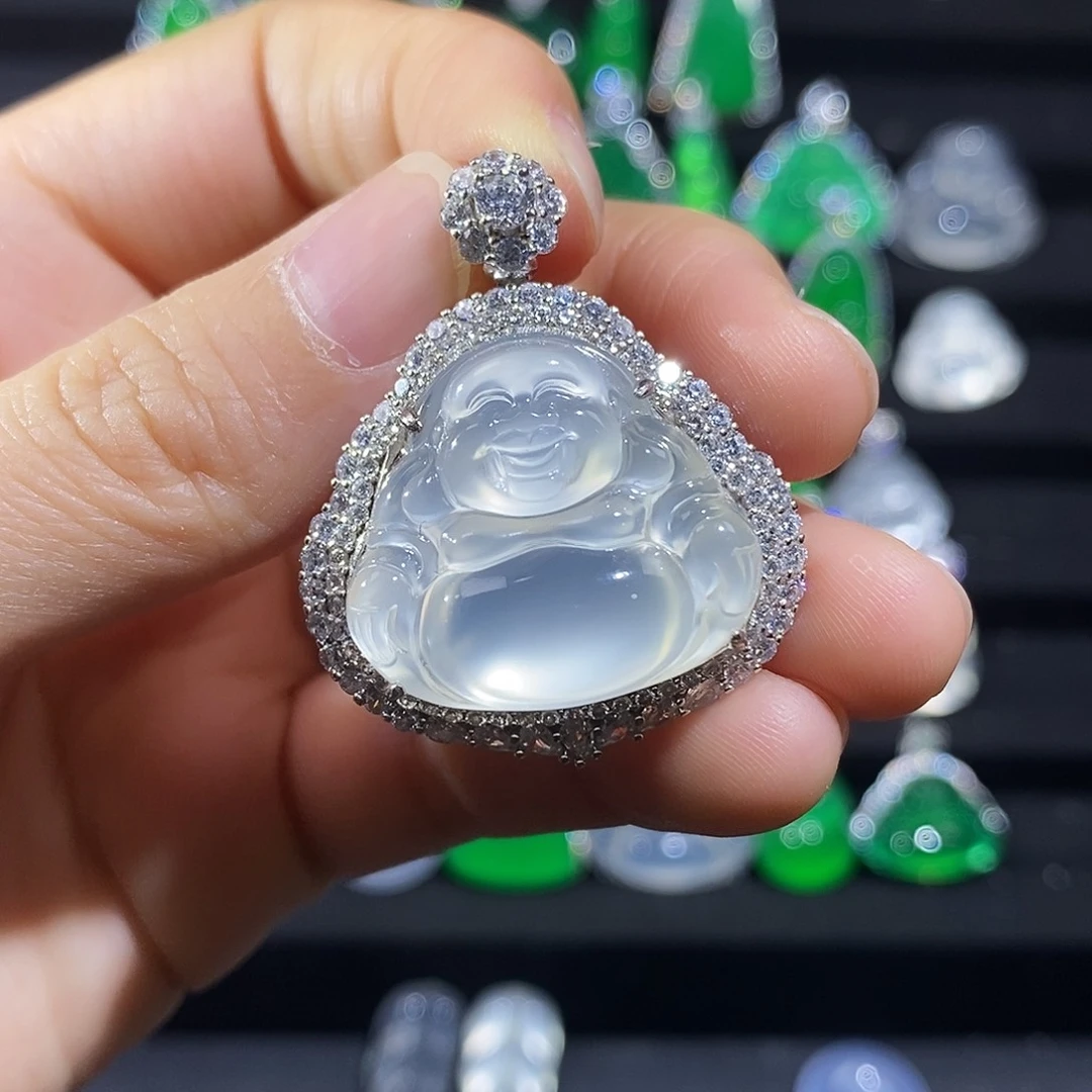 银S925镶嵌吊坠玛瑙/玉髓27