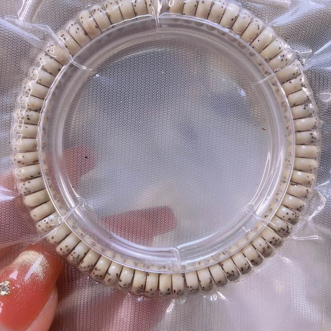 星月菩提手串水*花原生态留白药片手串尺寸8