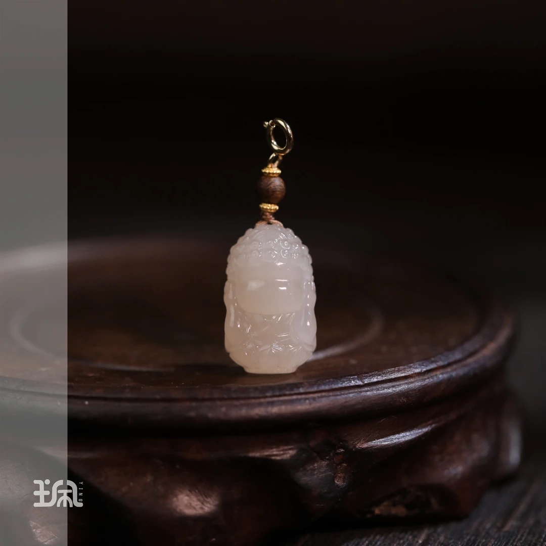 单坠/辞闲言|和田玉*18K金镶嵌LYB25011213多样性发其一（P）