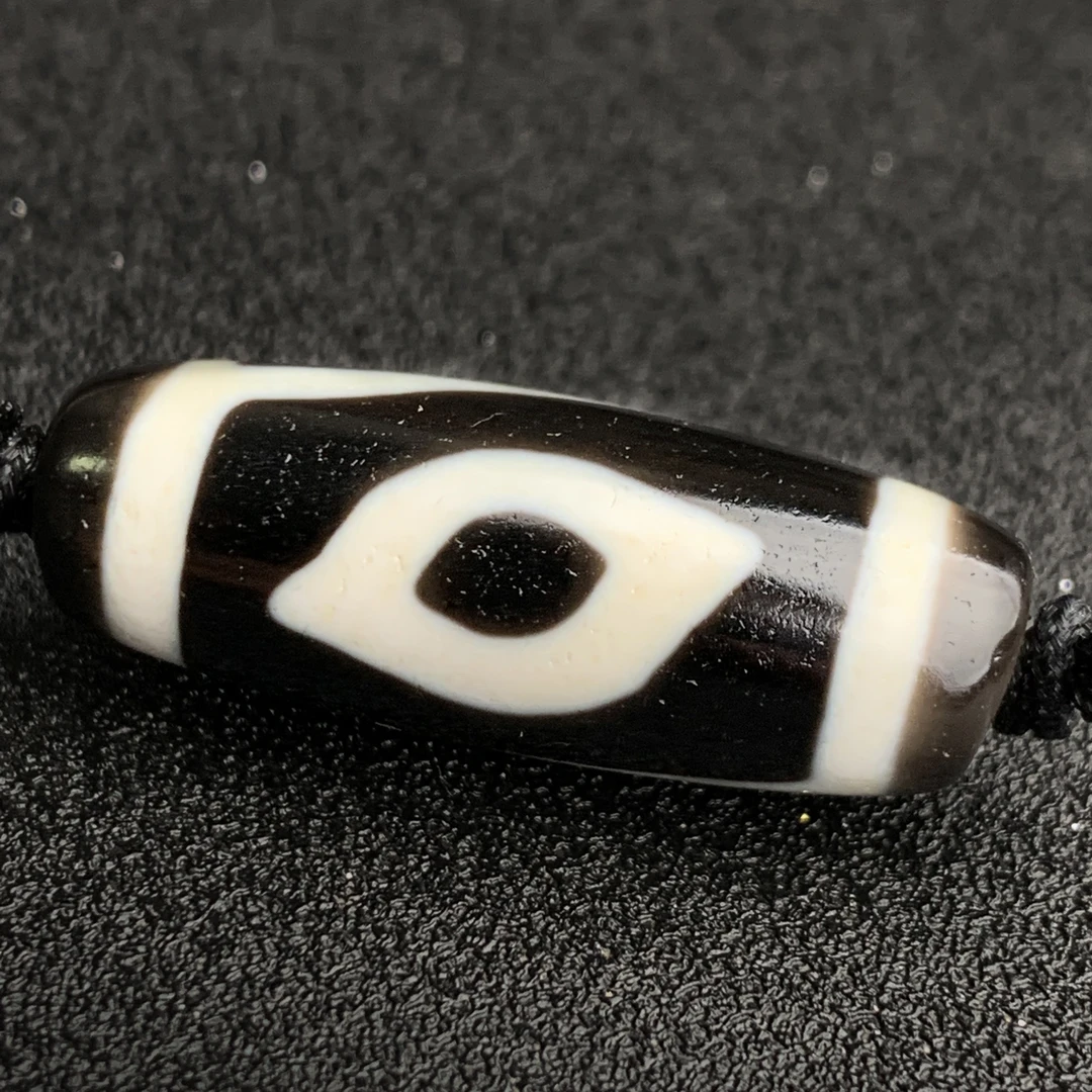 【观南臻品】建成张建超顶手工黑白凤二眼 吊坠项链 手工精品