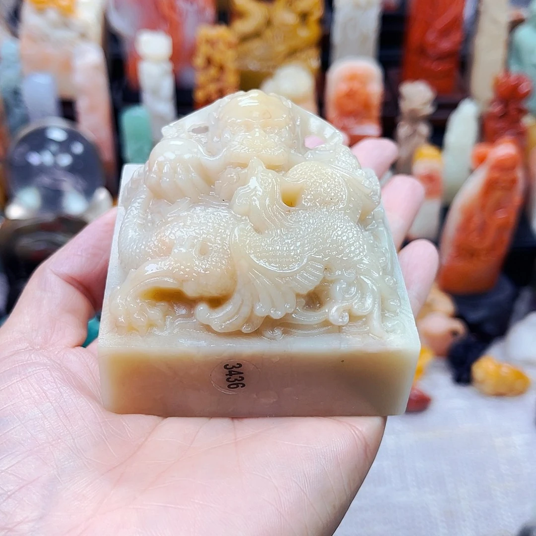 寿山石印石雨**化3436包邮包刻