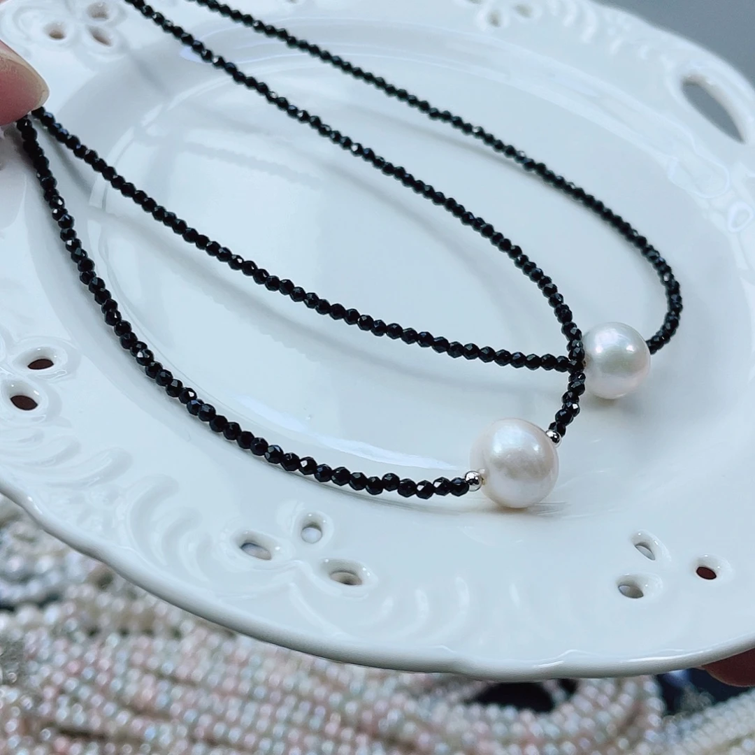 颈饰淡水珍珠14K金镶嵌