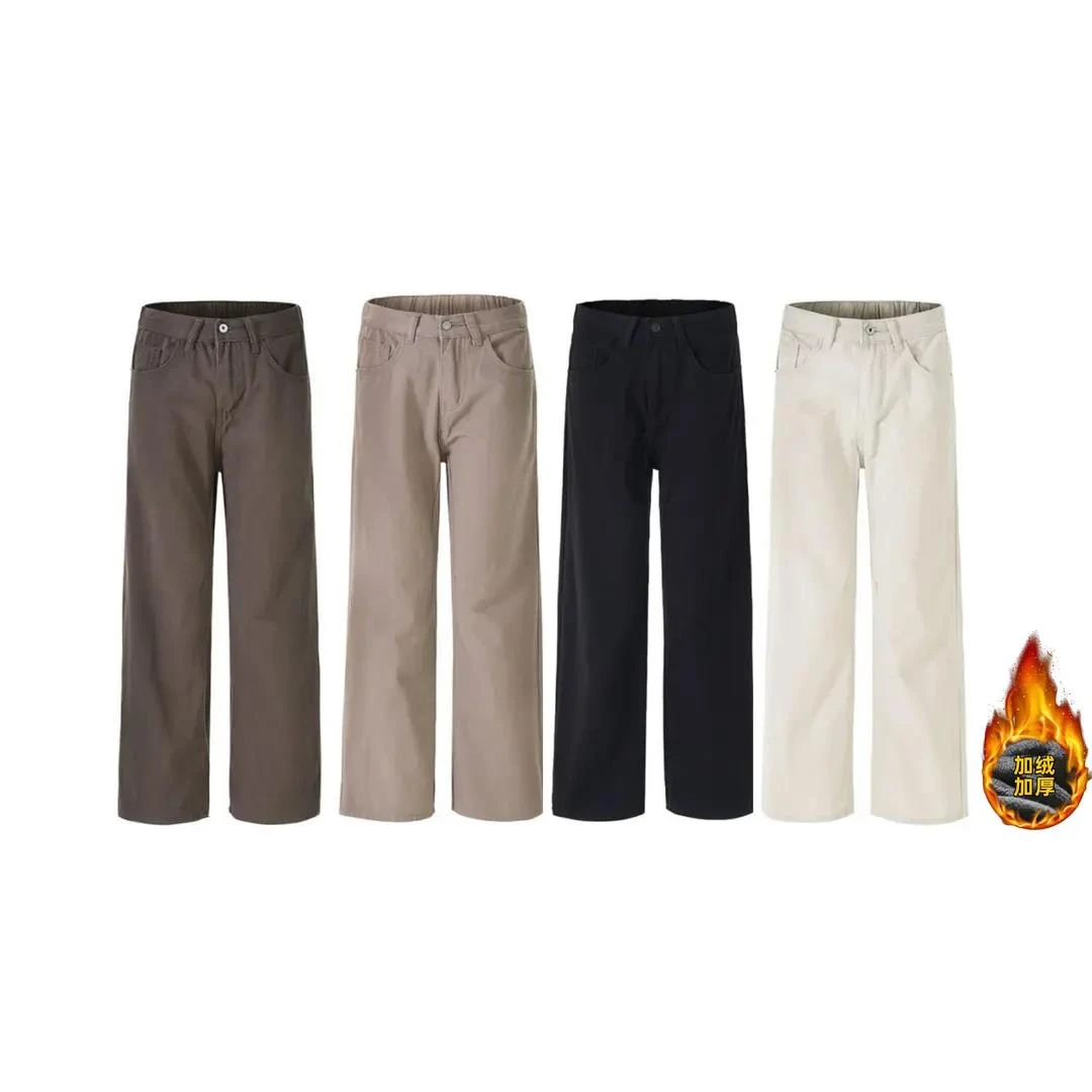 高级感春夏cleanfit美式复古百搭休闲裤美拉德直筒宽松长裤男女