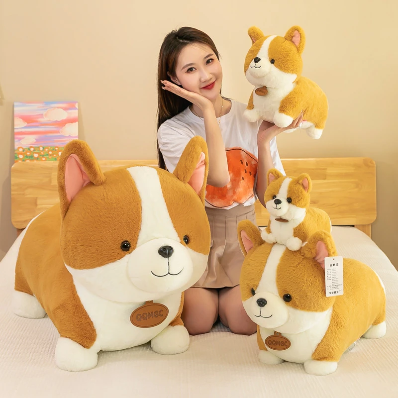 家用成人护颈枕萌宠柯基狗公仔可爱狗狗玩偶 25cm/40cm/55cm/90cm