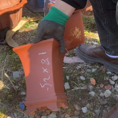 紫砂花盆福***8紫砂花盆盆景盆栽