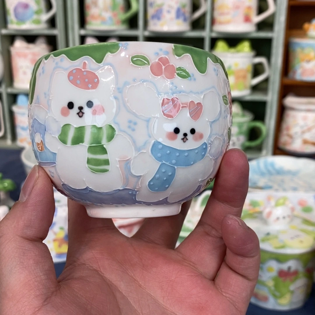 瓷片兔子蛋杯福利