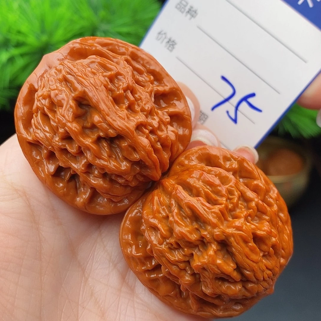 文玩核桃把件41虎头75