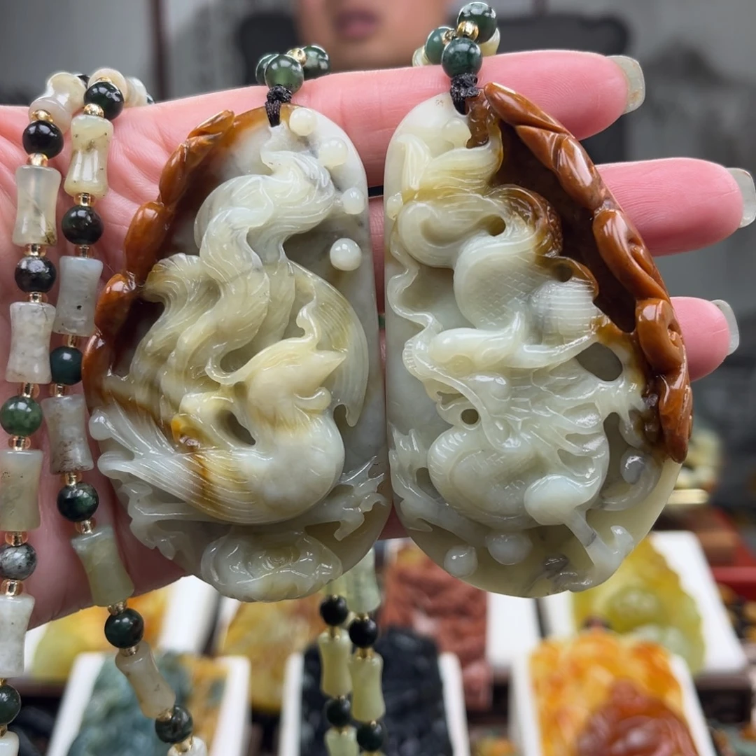 岫玉未镶嵌挂件挂件