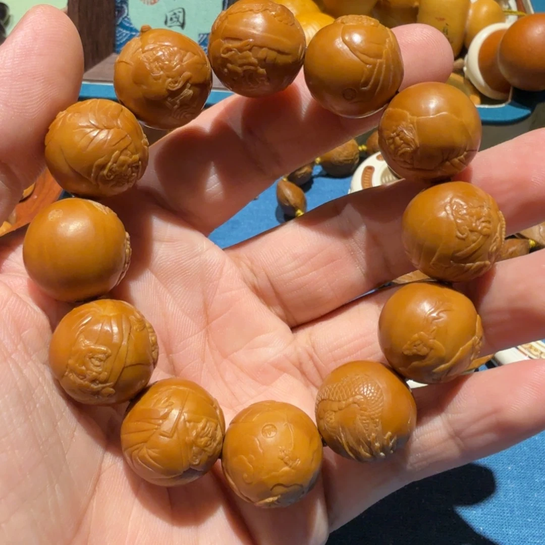 橄榄核手串/手链核雕艺术