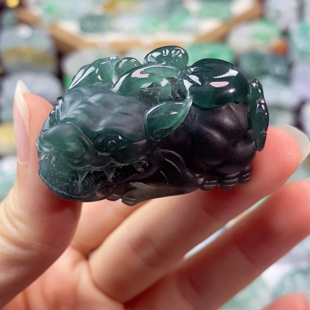 翡翠未镶嵌颈饰天然