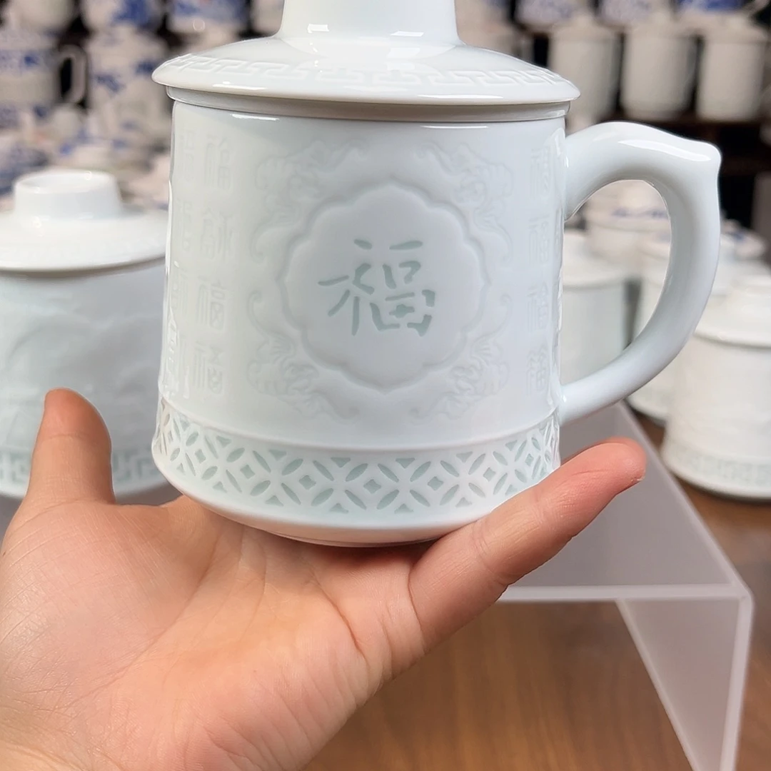 景德镇高温陶瓷办公杯