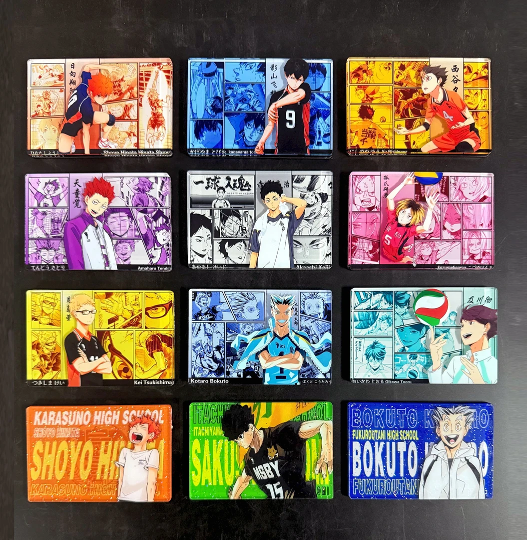 排球少年 高透亮DIY亚克力光油冰箱贴