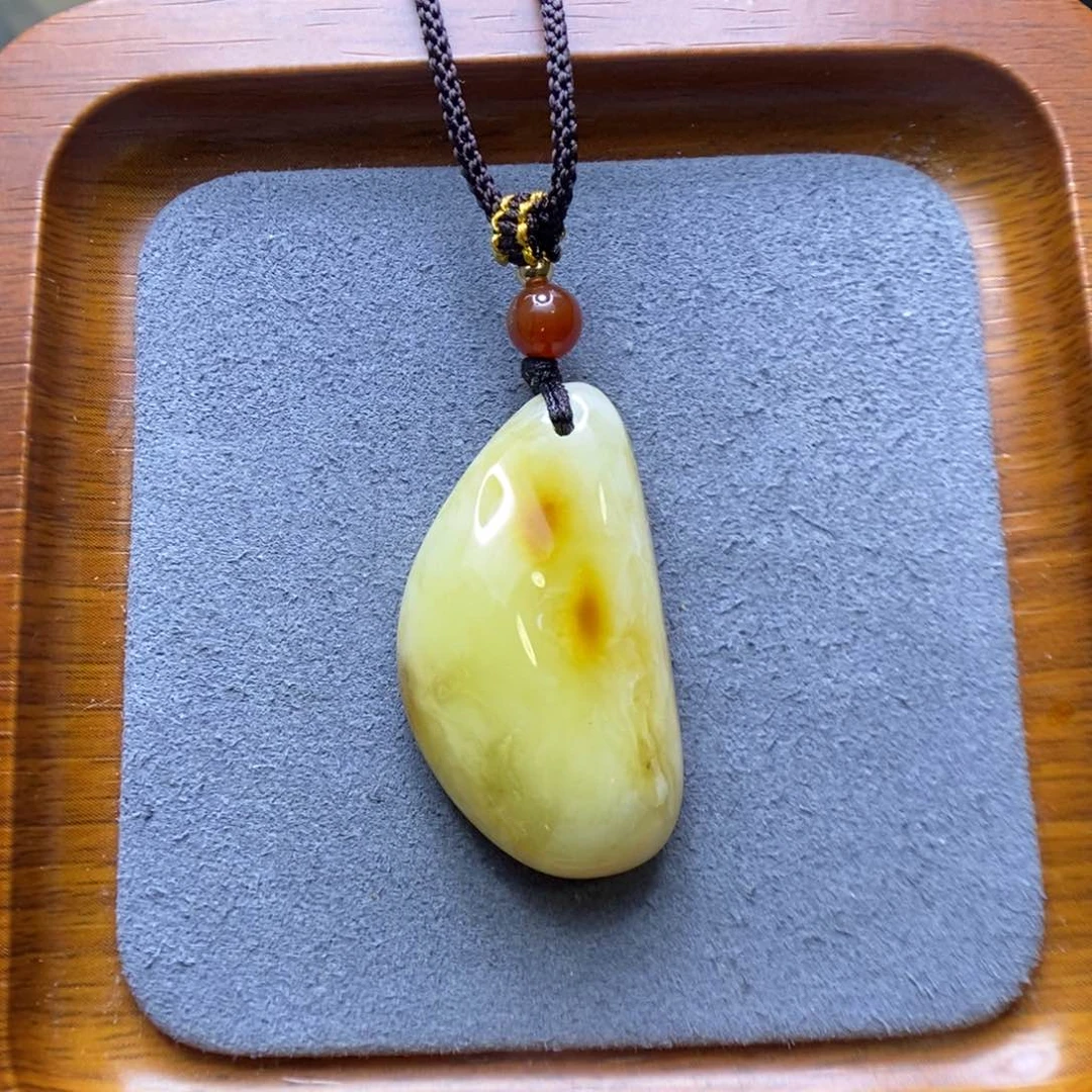 蜜蜡颈饰未镶嵌海*人郎