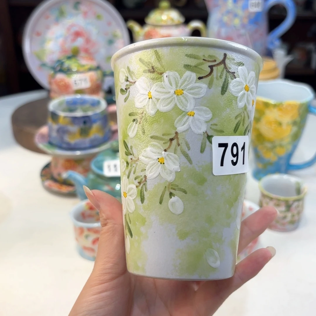 景德镇手绘高温釉下彩陶瓷茶具