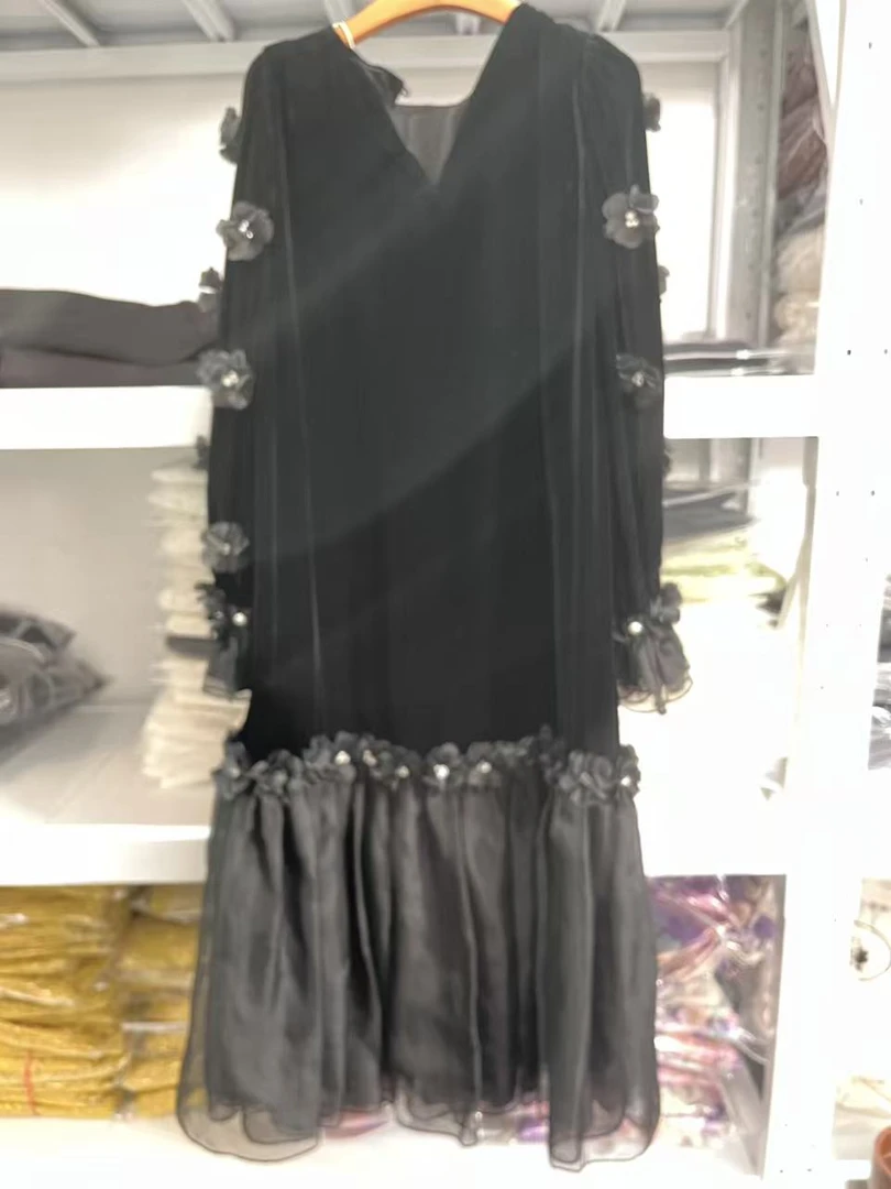 A04｜黑色气质时尚气质高品质连衣裙