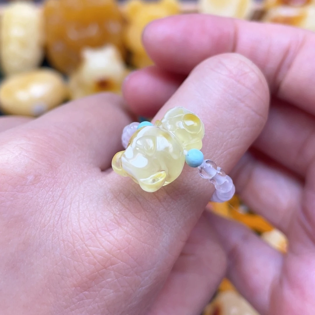 未镶嵌琥珀裸石蜜蜡