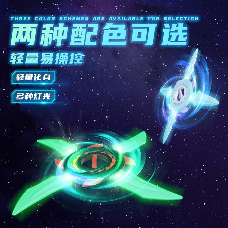 【泡芙】旋转伸缩发光音效炫酷飞剑指尖解压男孩玩具礼物