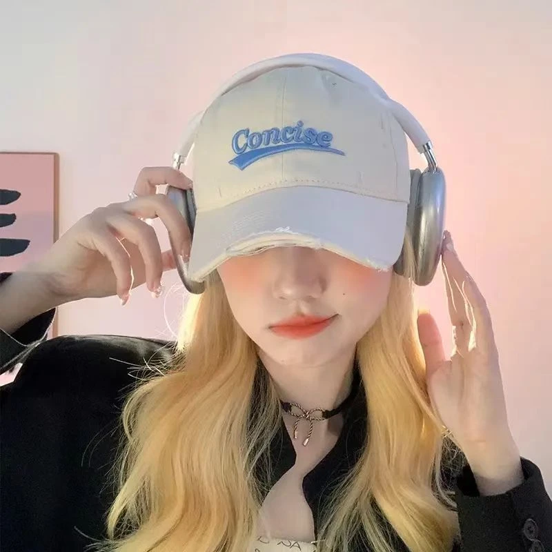 马卡龙色鸭舌帽女春夏2025新款百搭刺绣帽子韩国ins棒球帽显脸小