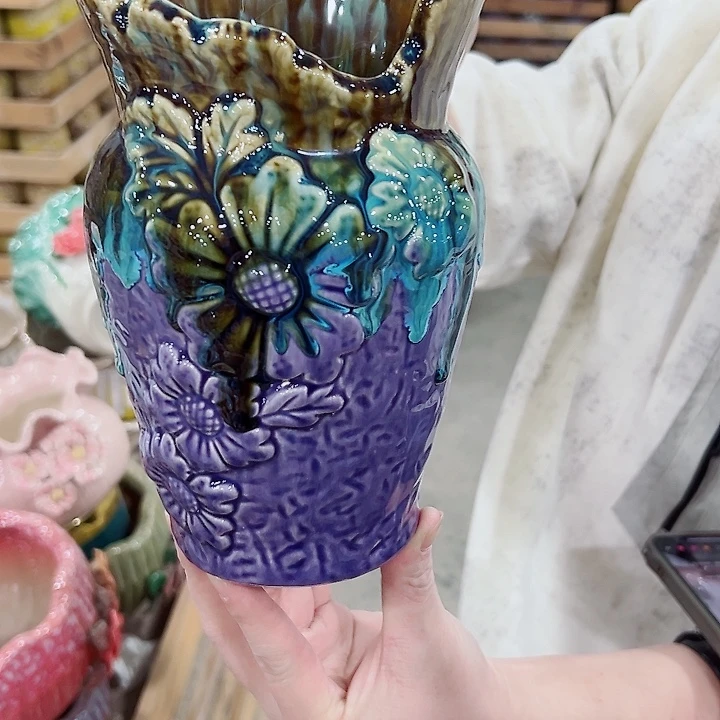 有孔.凑满10元发货多肉陶瓷花盆！