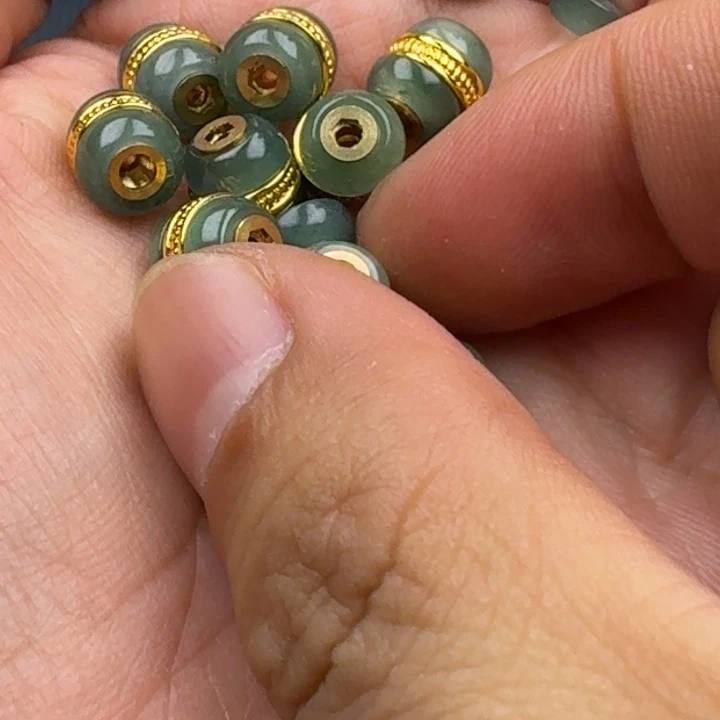 未镶嵌挂件翡翠翡翠汉堡猪一颗随机发尺寸8