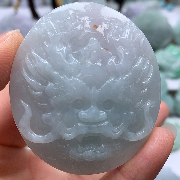 翡翠未镶嵌颈饰龙行天下卡厚装11+