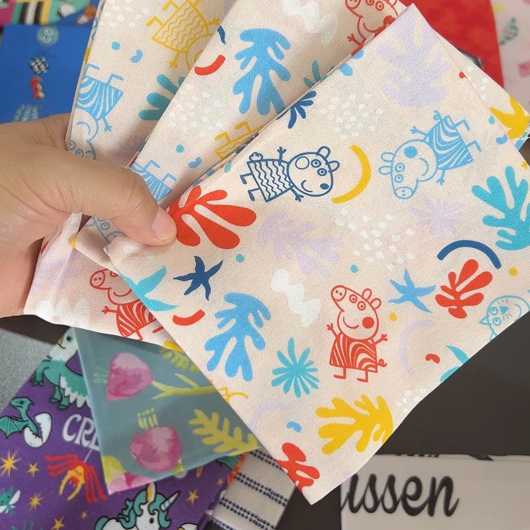 3片品牌纯棉小布块45.50厘米一片