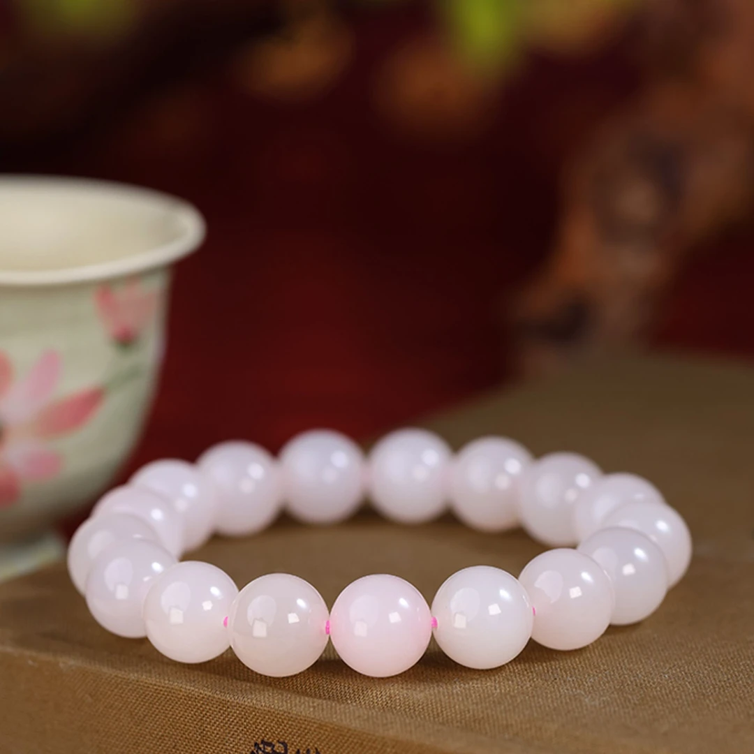 白玉世家粉黛佳人/藕粉手串