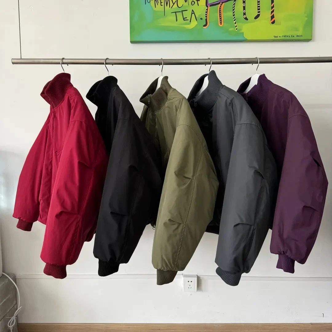 2025新款短宽版型高克重cleanfit休闲情侣立领宽松潮流棉服韩版