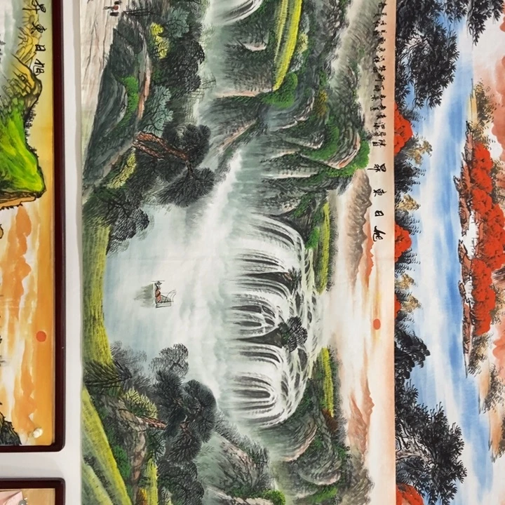 枕书斋画廊的直播间