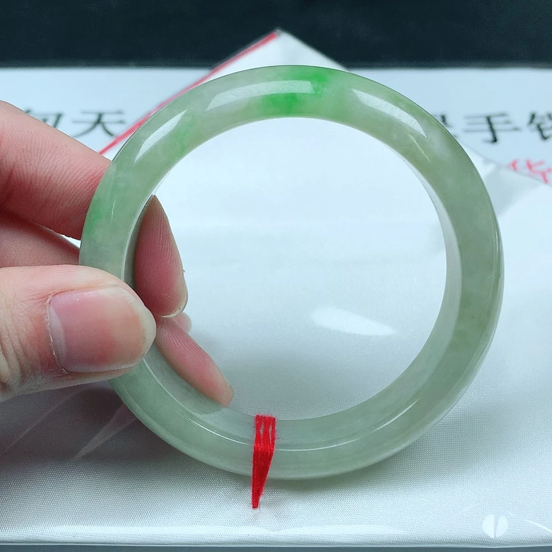 翡翠手镯未镶嵌圈55