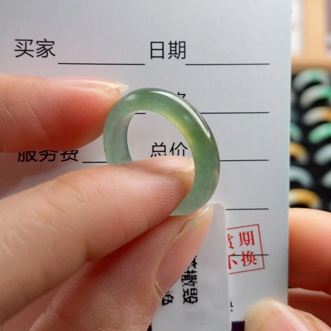 翡翠戒指未镶嵌圈口12