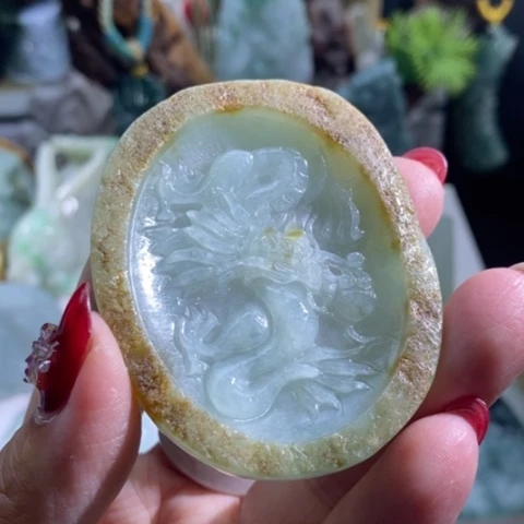 【闪购商品】颈饰未镶嵌翡翠龙牌