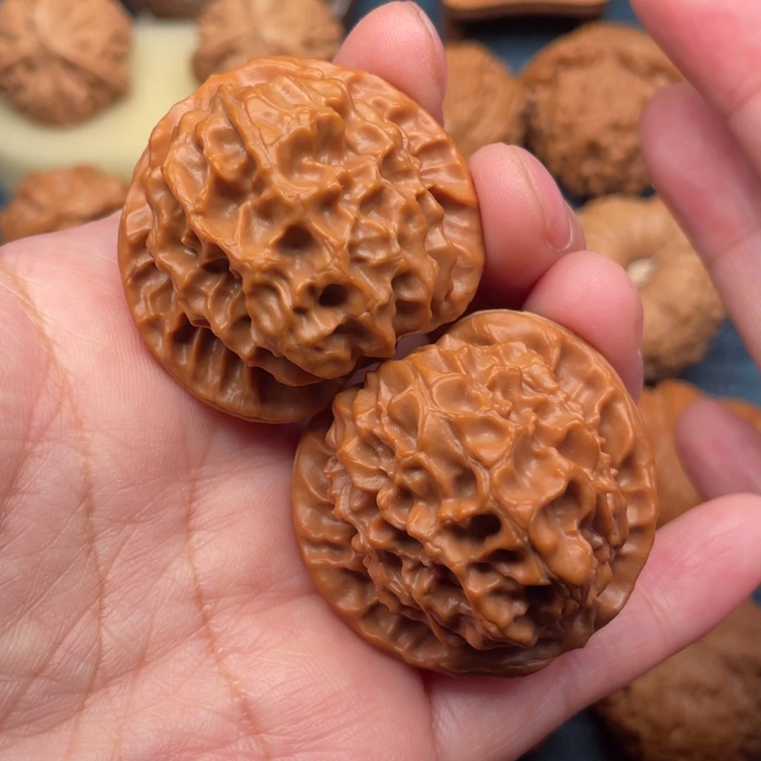 把件文玩核桃40毕业龙鳞全品磨砂皮