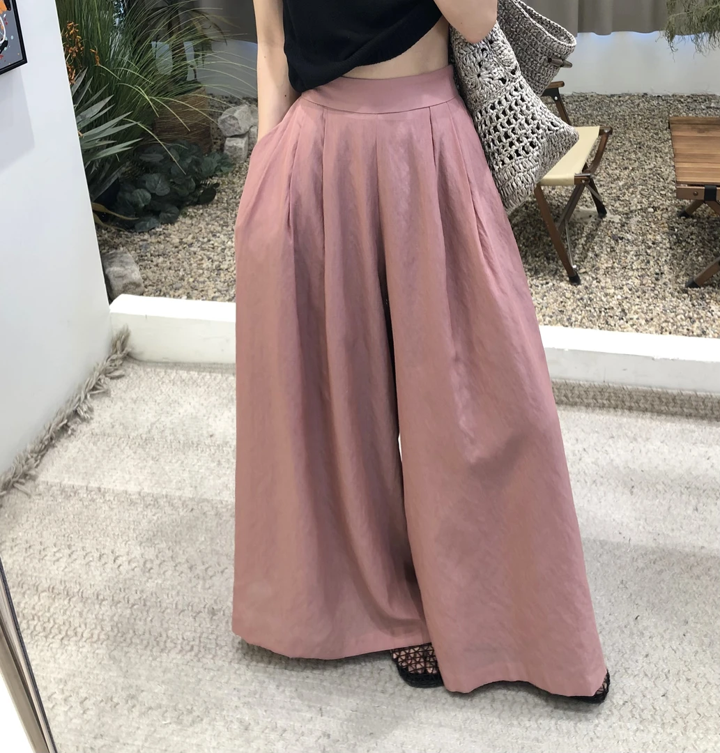 轻盈裤舒适宽松2025新款休闲裤时尚轻薄透气长款阔腿裤女春夏裙裤