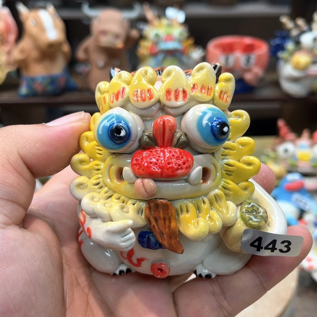 摆件纯手工抽象陶瓷摆件443