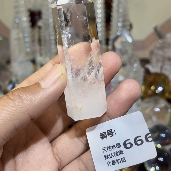 摆件未镶嵌水晶六棱柱