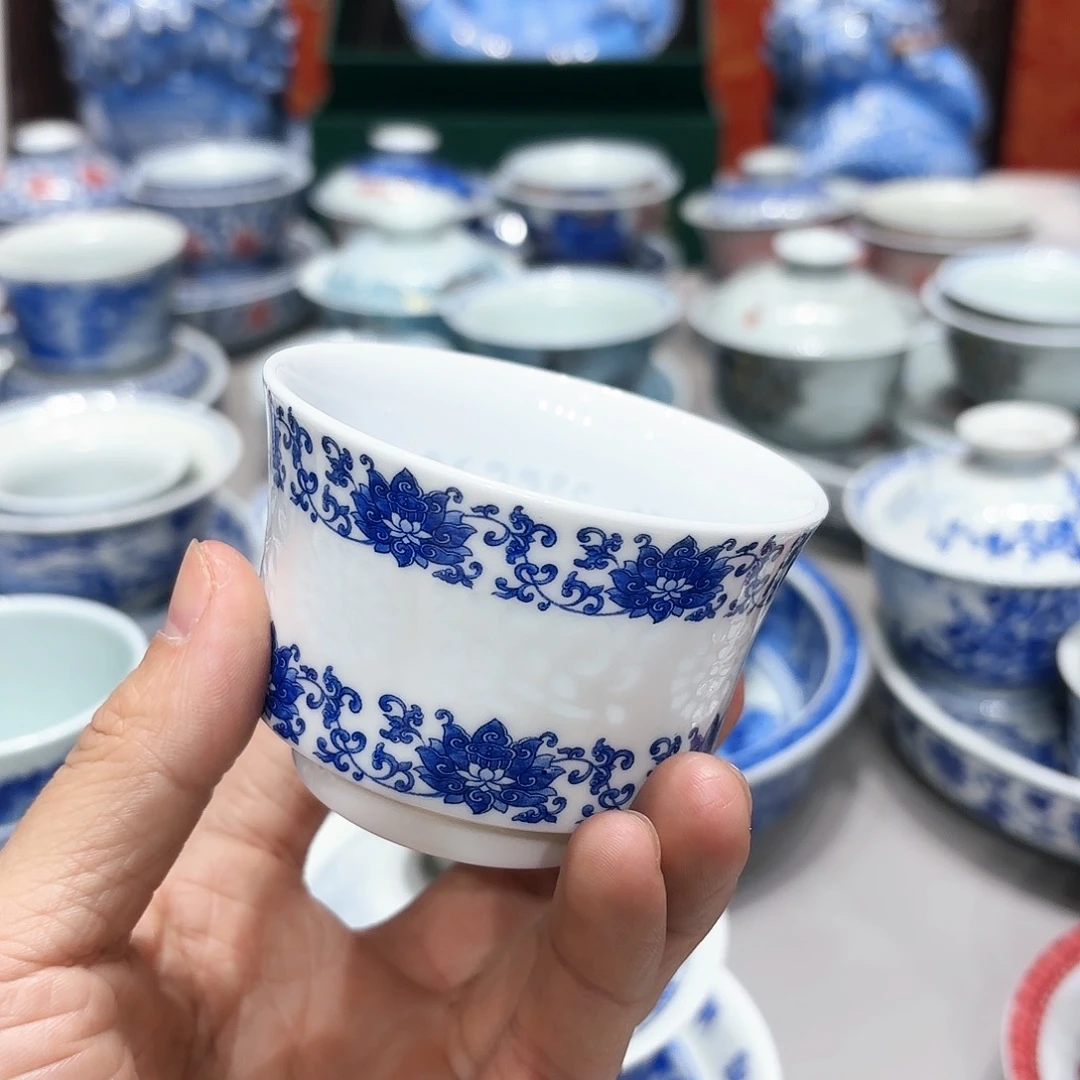 盖碗景德镇高温茶具